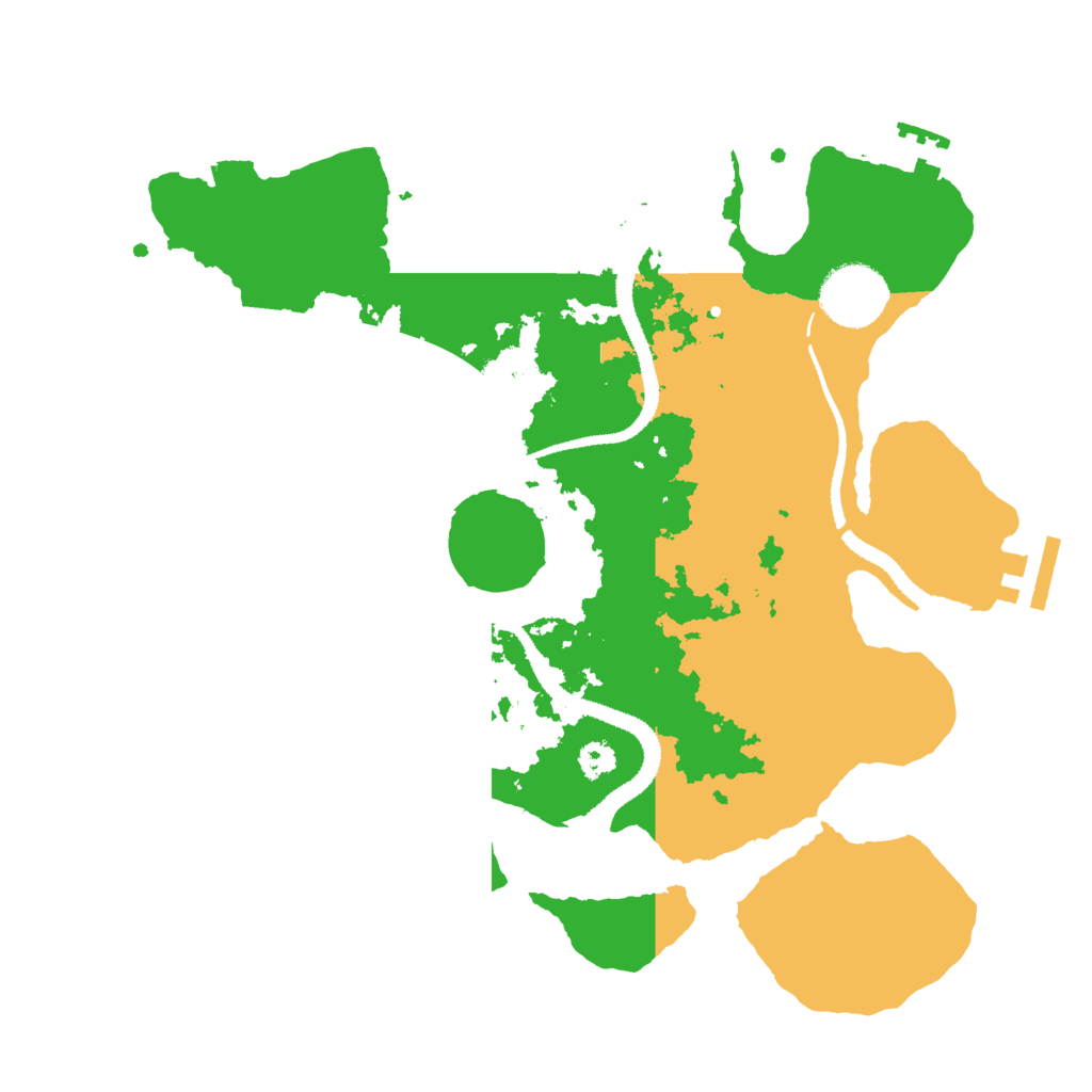 Biome Rust Map: Procedural Map, Size: 3000, Seed: 125322