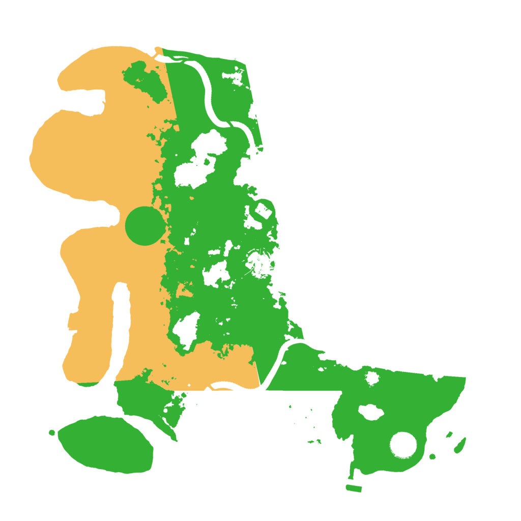 Biome Rust Map: Procedural Map, Size: 3500, Seed: 75187043