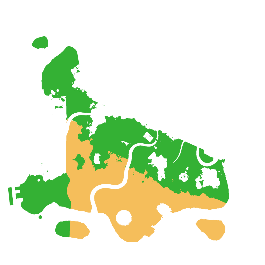 Biome Rust Map: Procedural Map, Size: 3000, Seed: 4587