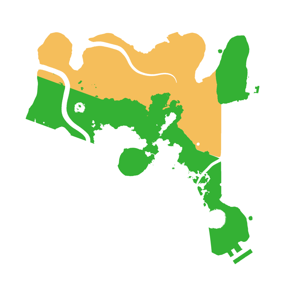 Biome Rust Map: Procedural Map, Size: 2800, Seed: 998933885