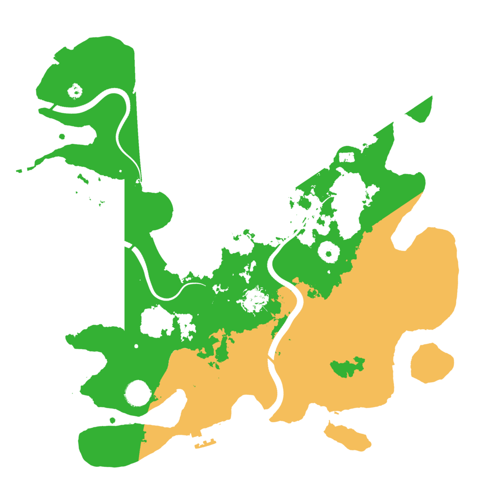 Biome Rust Map: Procedural Map, Size: 3500, Seed: 457162681
