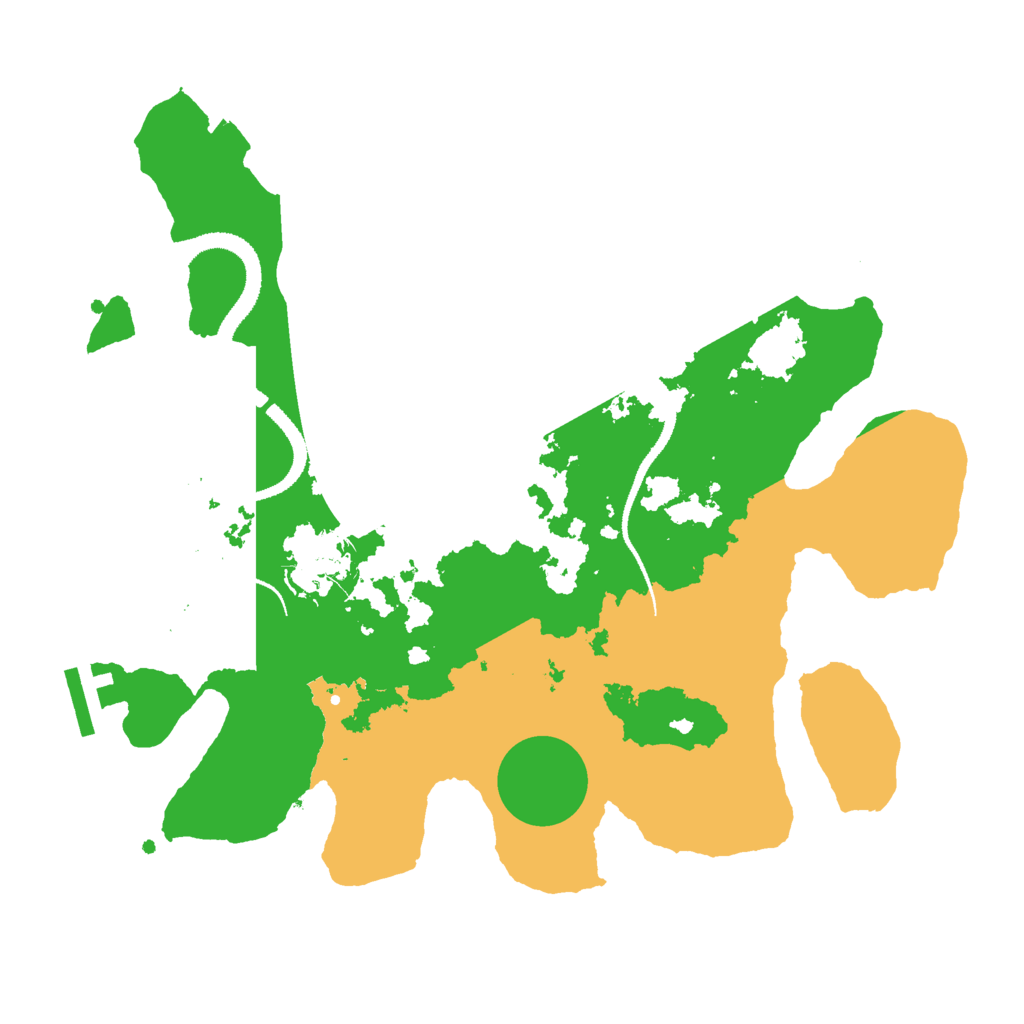 Biome Rust Map: Procedural Map, Size: 3000, Seed: 2070253082