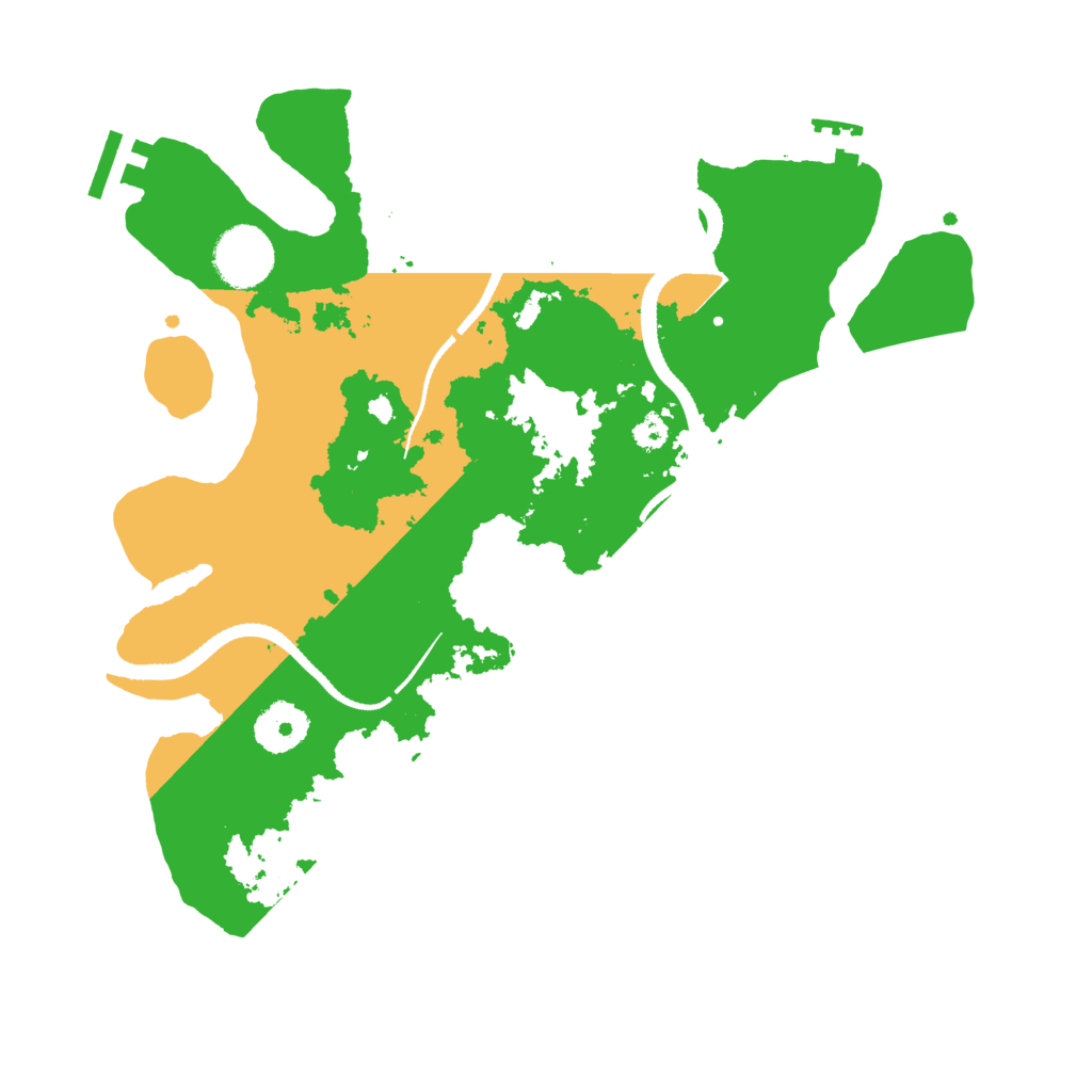 Biome Rust Map: Procedural Map, Size: 3200, Seed: 1213290344