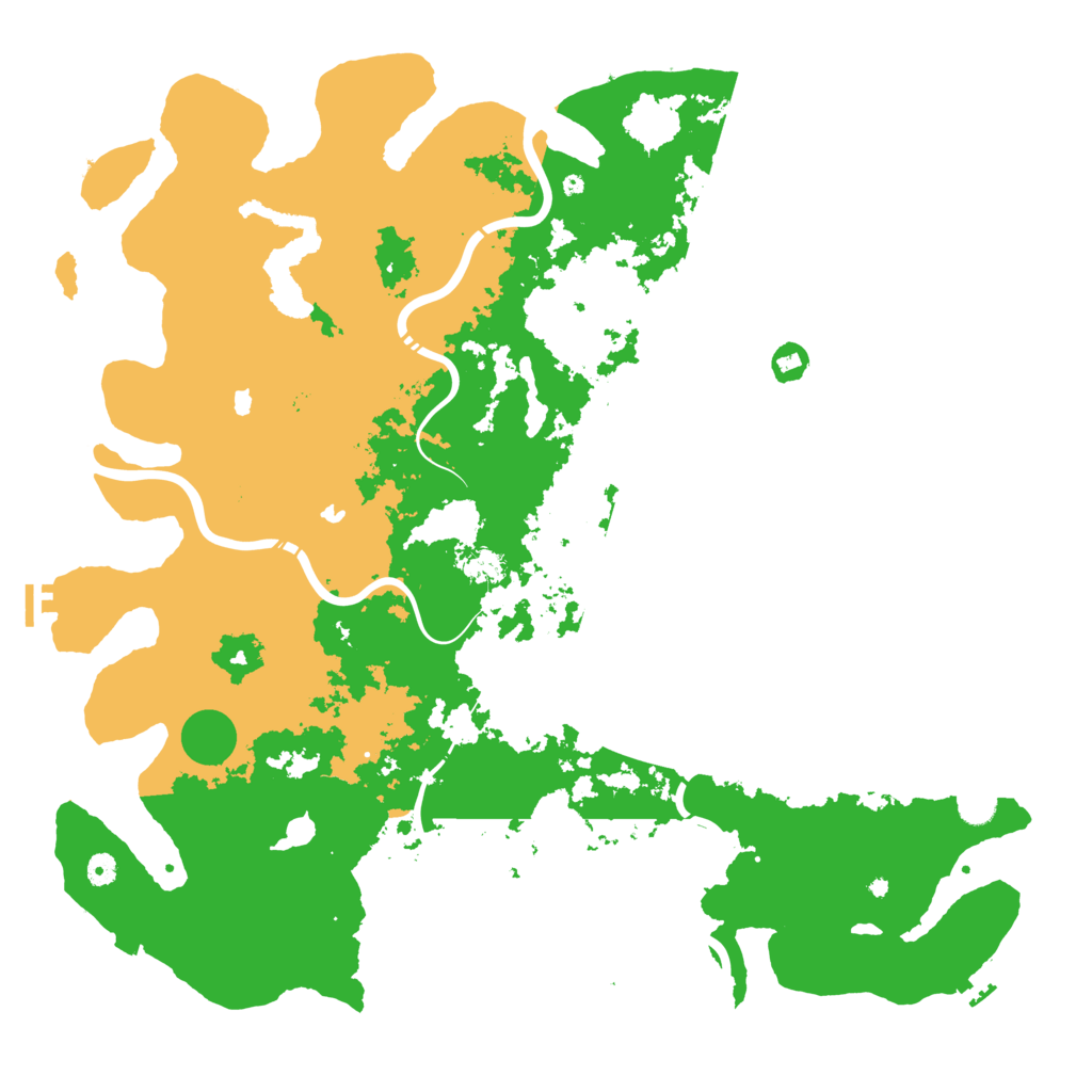 Biome Rust Map: Procedural Map, Size: 5200, Seed: 24669