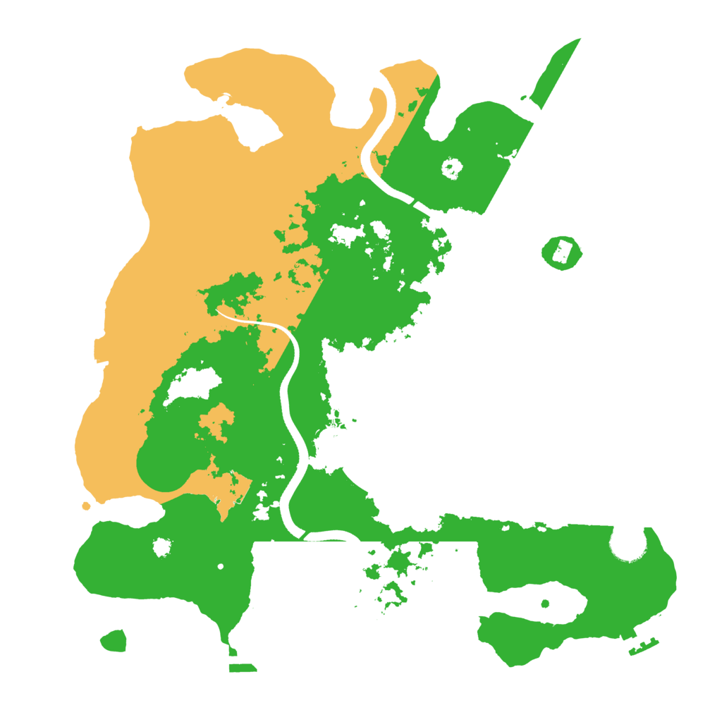 Biome Rust Map: Procedural Map, Size: 3500, Seed: 29594087