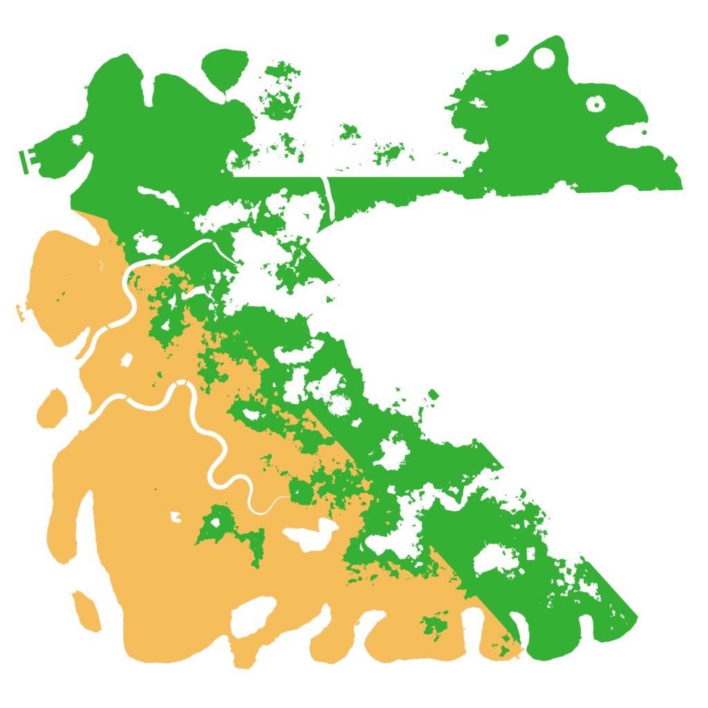 Biome Rust Map: Procedural Map, Size: 6000, Seed: 20250811