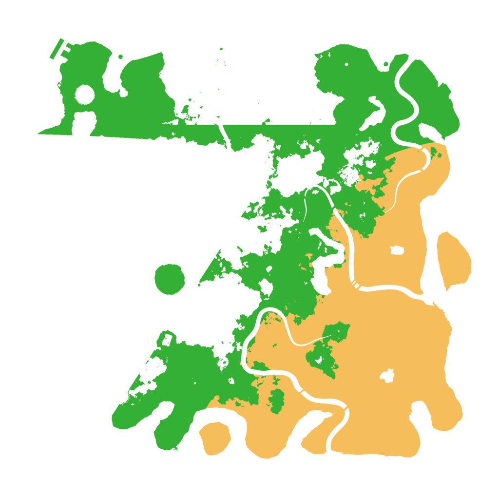 Biome Rust Map: Procedural Map, Size: 4500, Seed: 531818887