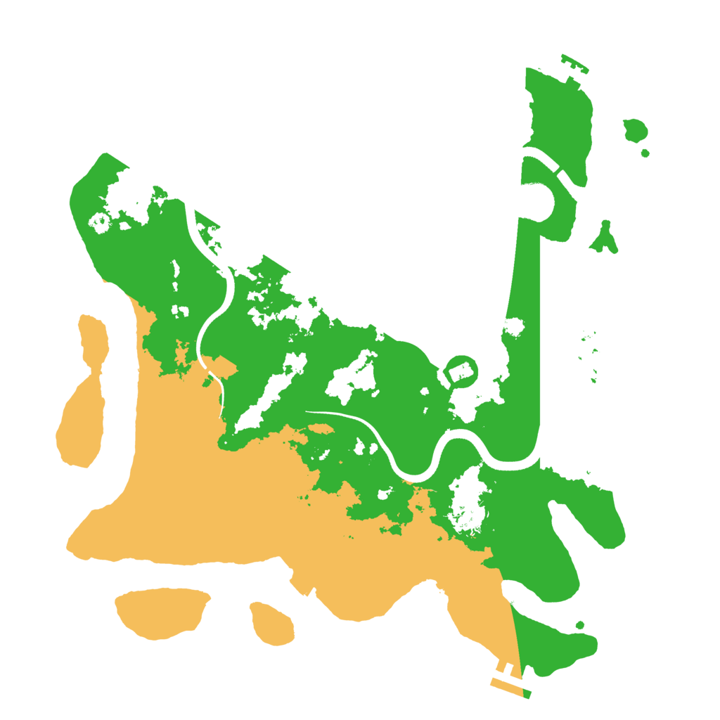 Biome Rust Map: Procedural Map, Size: 3500, Seed: 345123423