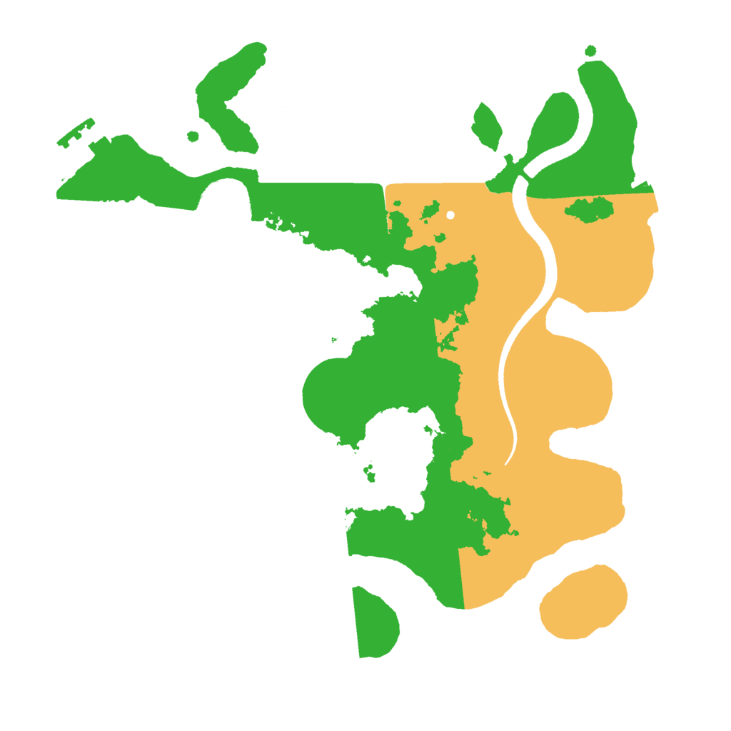 Biome Rust Map: Procedural Map, Size: 2600, Seed: 8462
