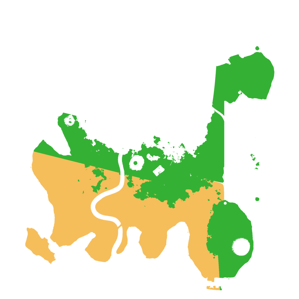Biome Rust Map: Procedural Map, Size: 3000, Seed: 16429