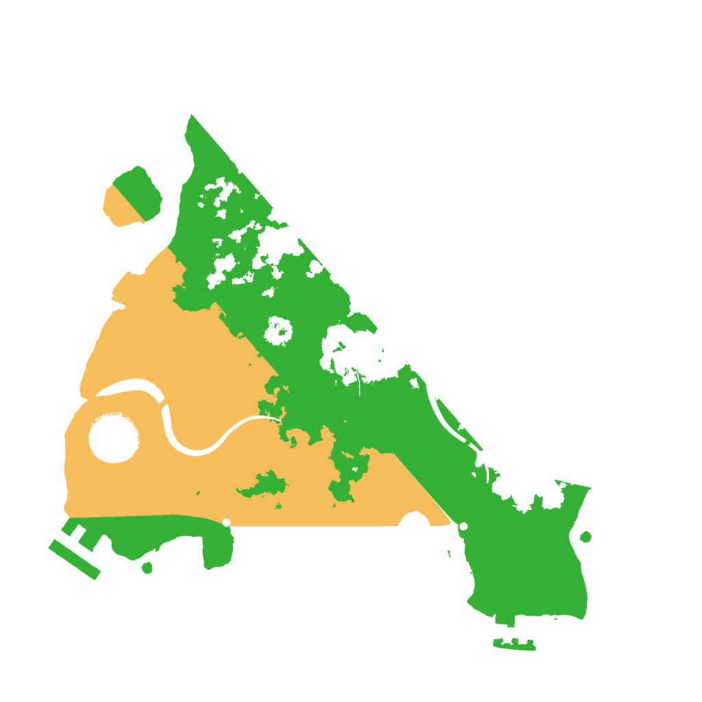 Biome Rust Map: Procedural Map, Size: 2500, Seed: 1736824386