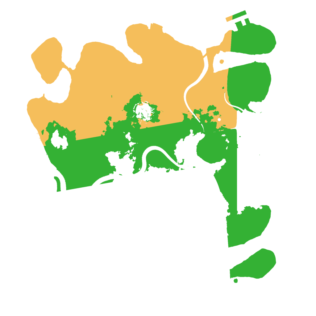 Biome Rust Map: Procedural Map, Size: 3000, Seed: 5963