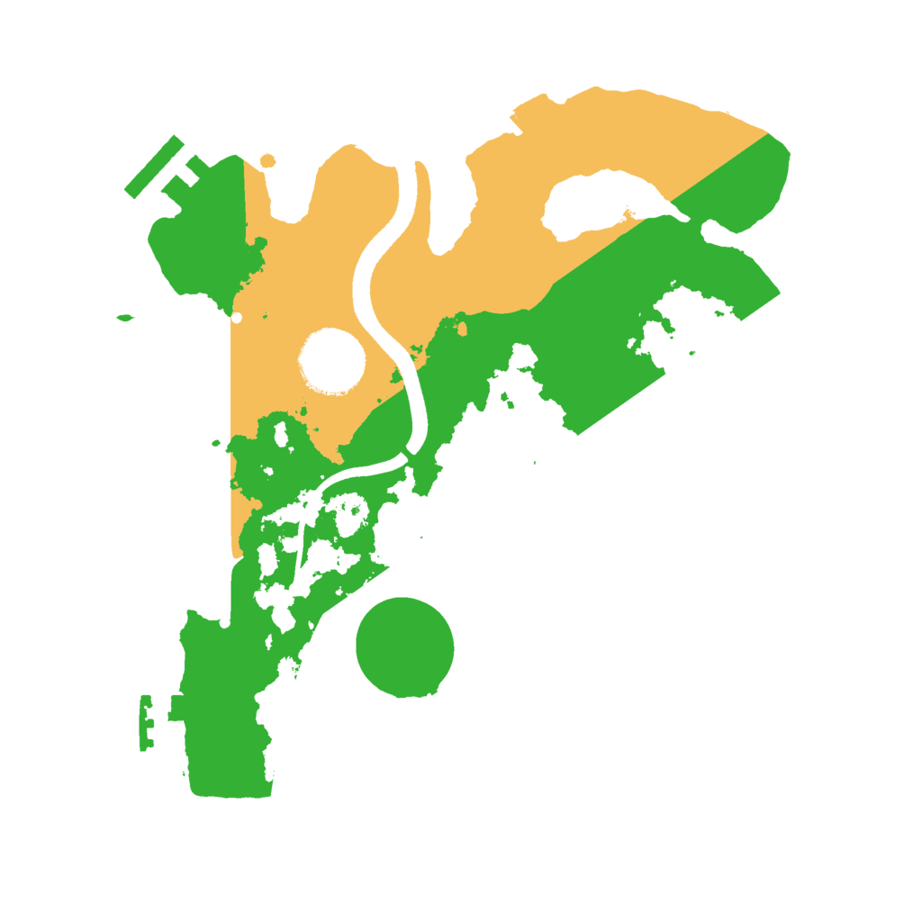 Biome Rust Map: Procedural Map, Size: 2500, Seed: 1372114