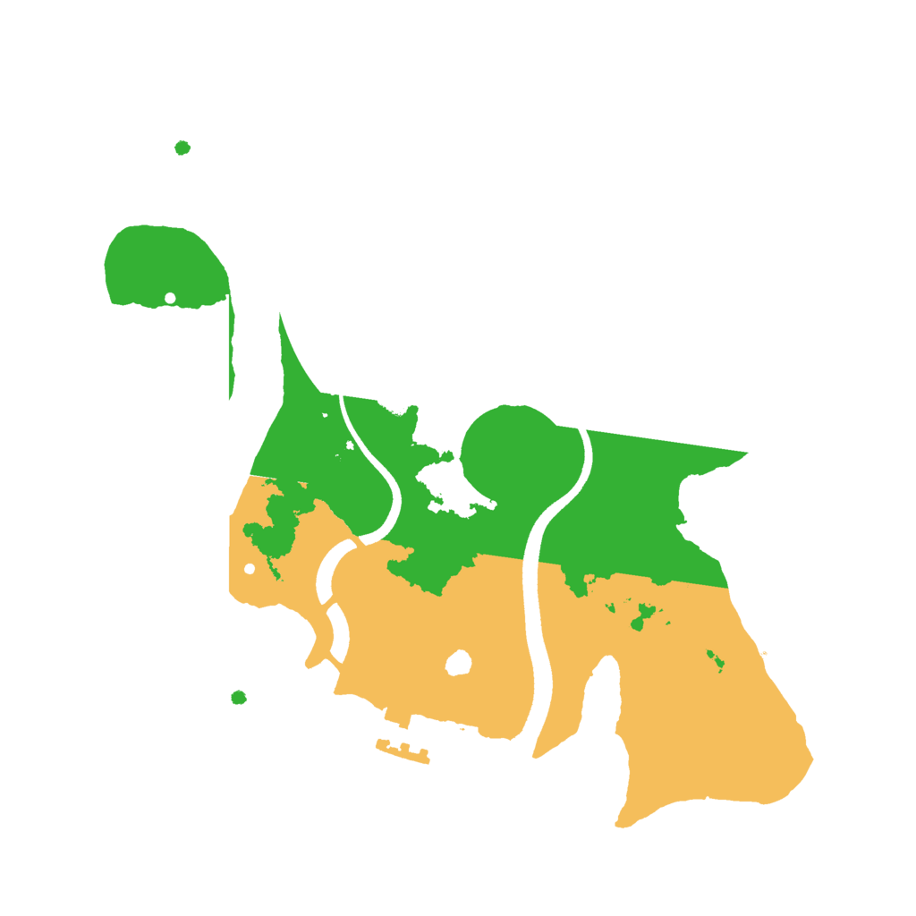 Biome Rust Map: Procedural Map, Size: 2500, Seed: 1284672140