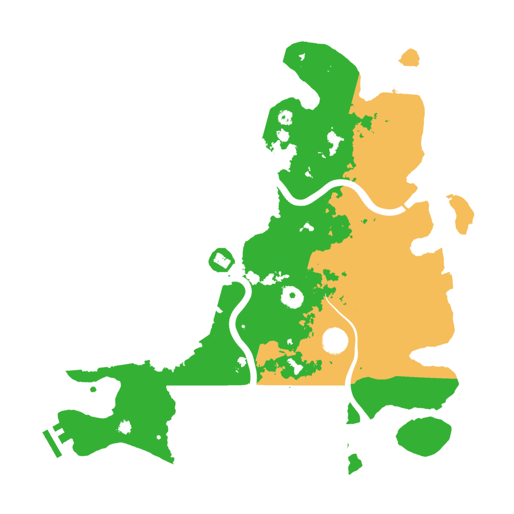 Biome Rust Map: Procedural Map, Size: 3500, Seed: 783658126