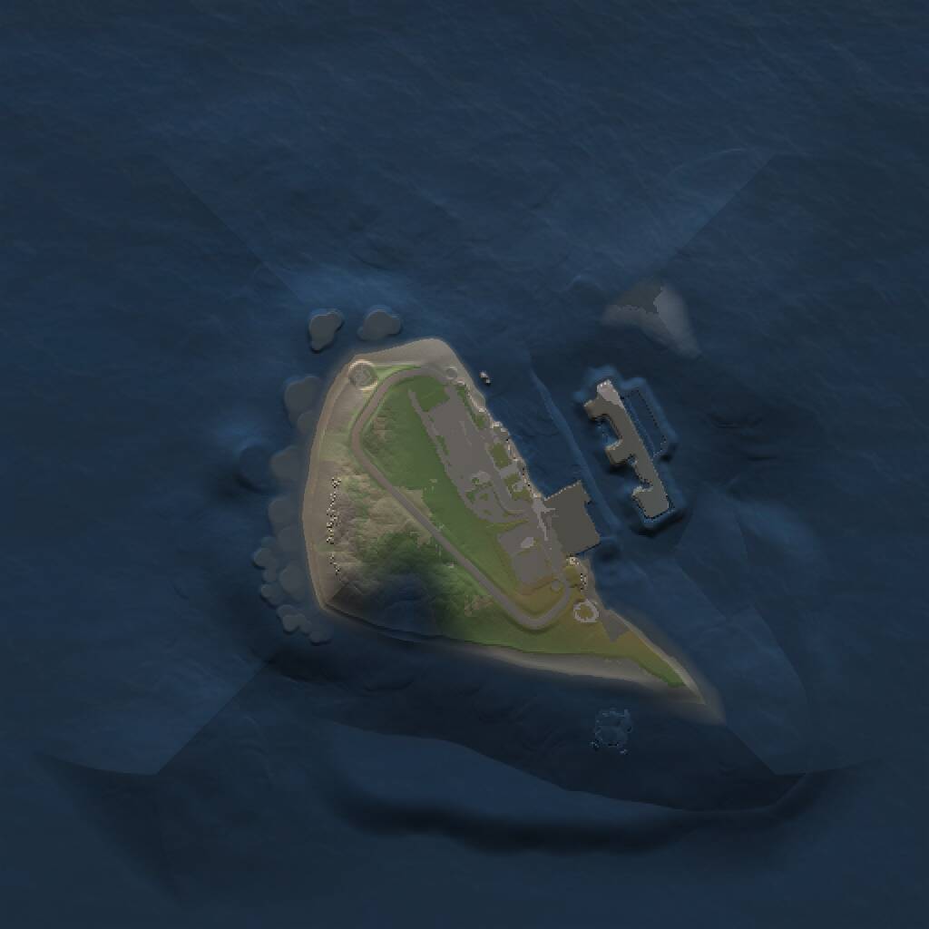 Rust Map: Procedural Map, Size: 1000, Seed: 1008194405, 2 Monuments