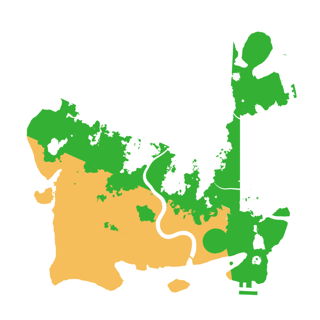 Biome Rust Map: Procedural Map, Size: 3500, Seed: 244537
