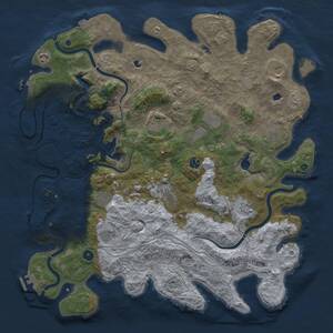 Thumbnail Rust Map: Procedural Map, Size: 4750, Seed: 62378421, 17 Monuments