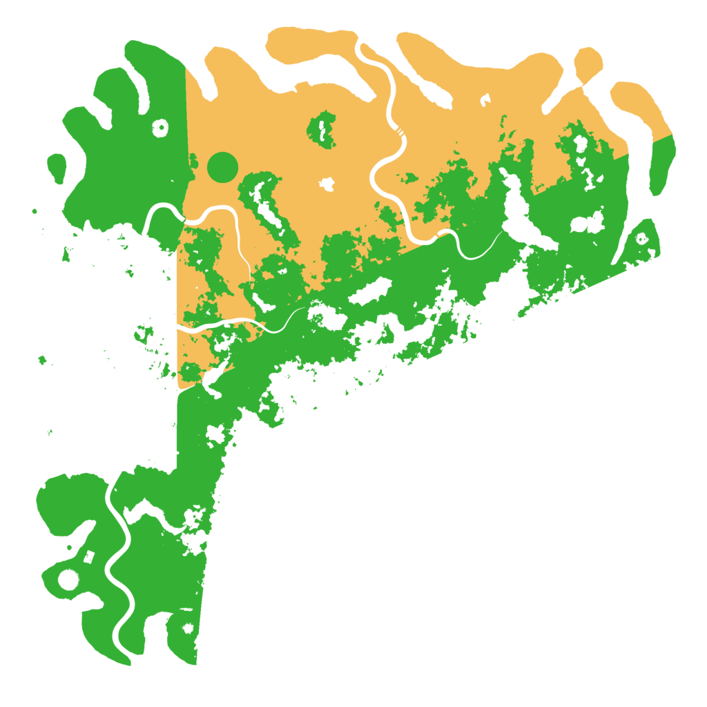 Biome Rust Map: Procedural Map, Size: 6000, Seed: 952245495