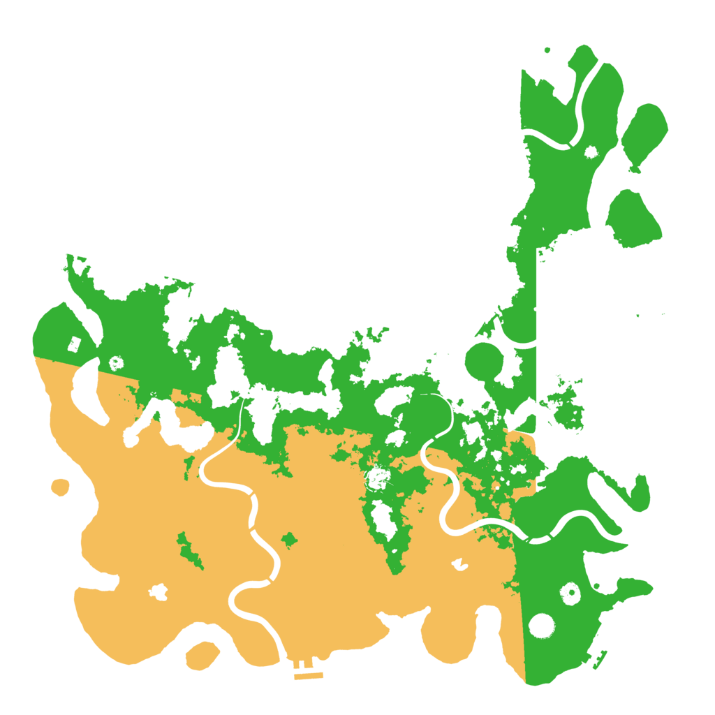Biome Rust Map: Procedural Map, Size: 5000, Seed: 75849342