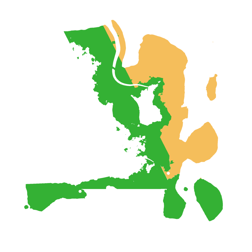 Biome Rust Map: Procedural Map, Size: 2500, Seed: 1014621068