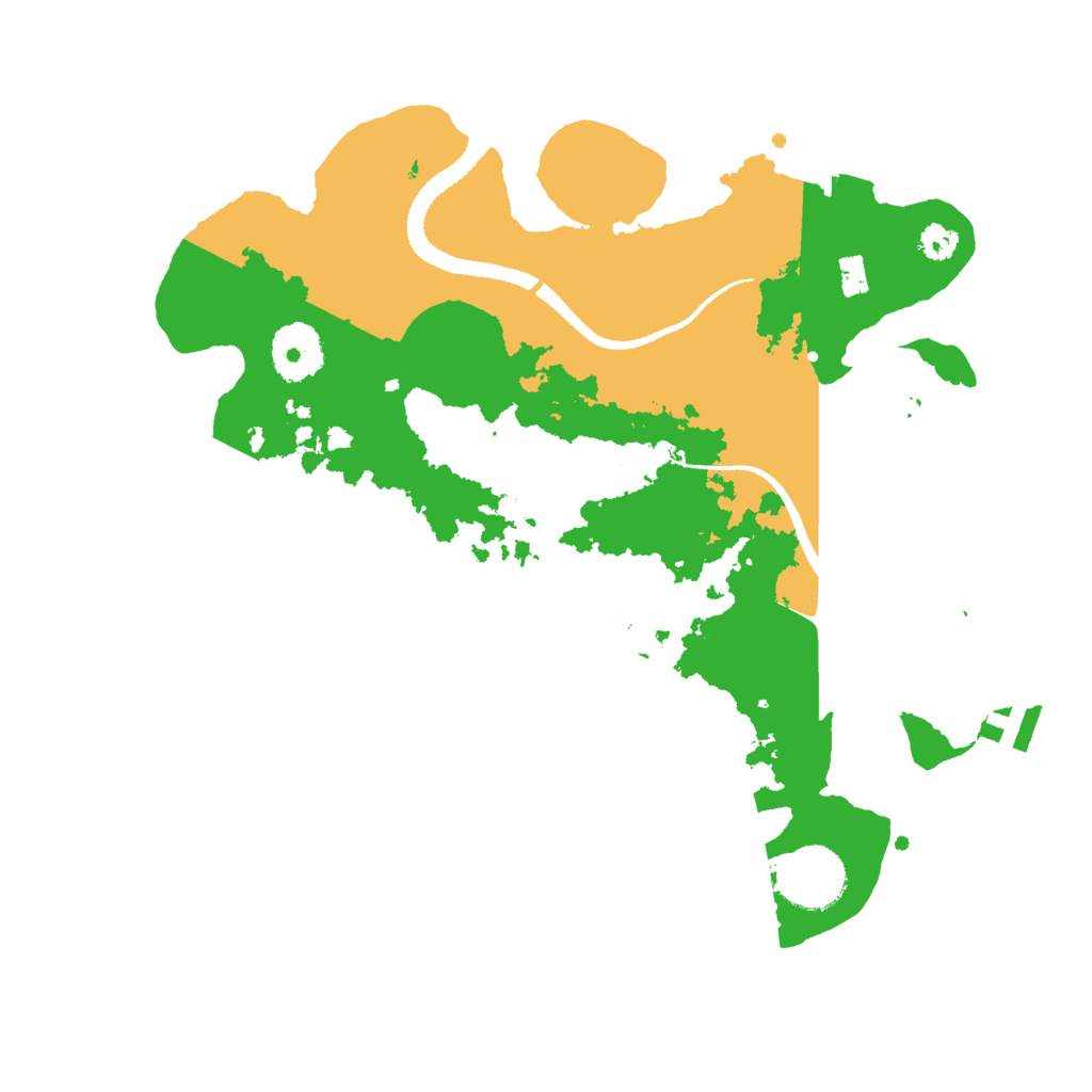 Biome Rust Map: Procedural Map, Size: 3000, Seed: 13436