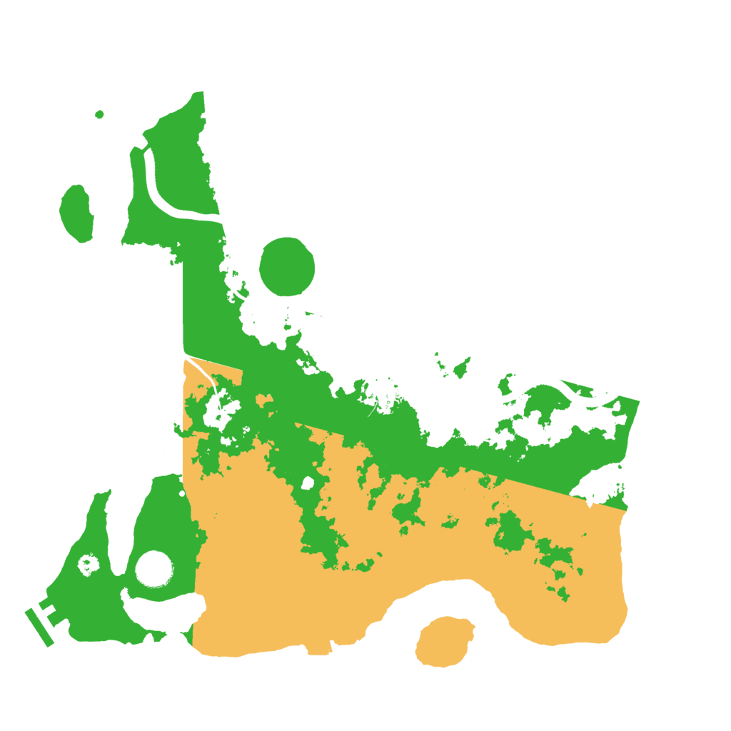 Biome Rust Map: Procedural Map, Size: 3500, Seed: 168545693