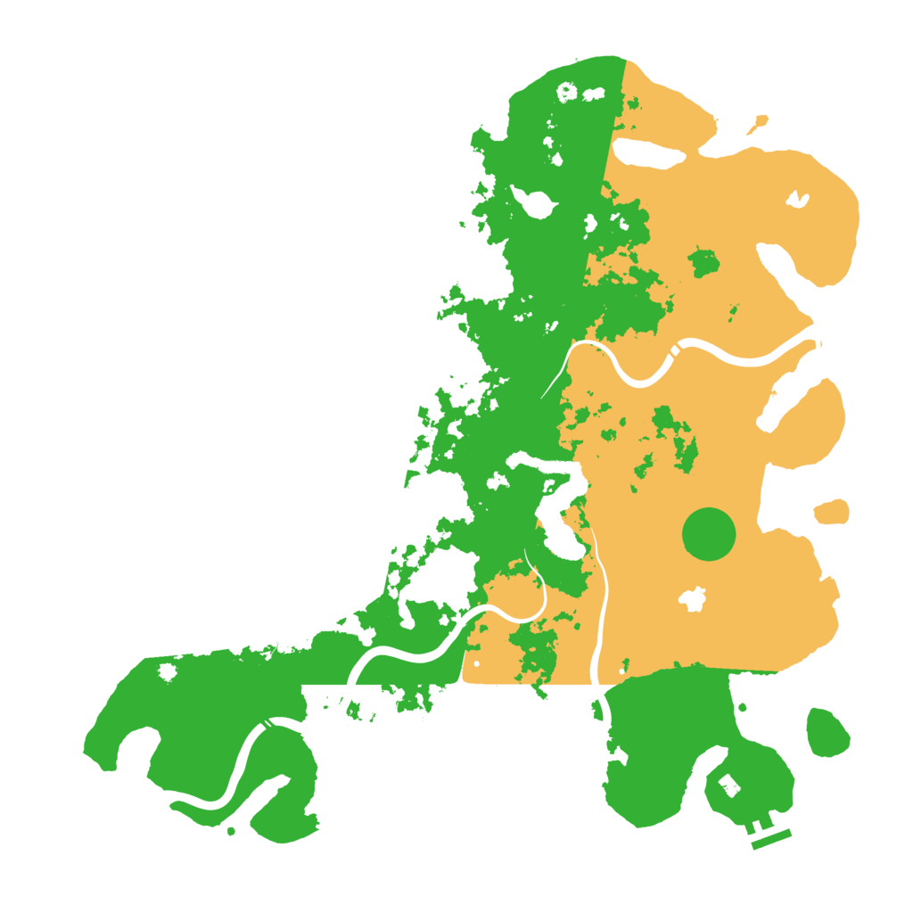 Biome Rust Map: Procedural Map, Size: 4500, Seed: 42022
