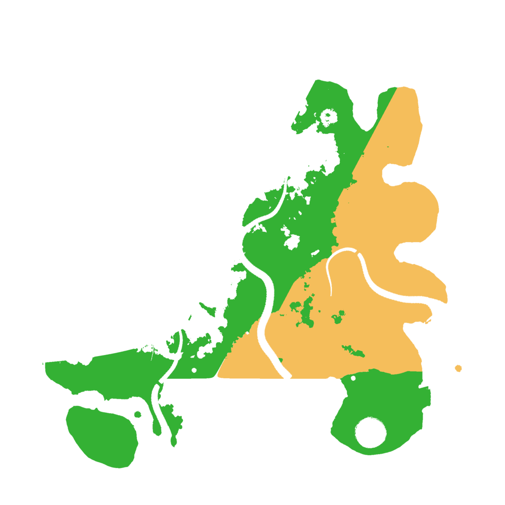 Biome Rust Map: Procedural Map, Size: 3000, Seed: 7509283