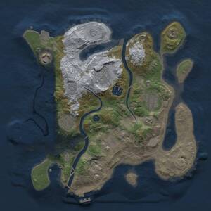 Thumbnail Rust Map: Procedural Map, Size: 3000, Seed: 28903, 13 Monuments