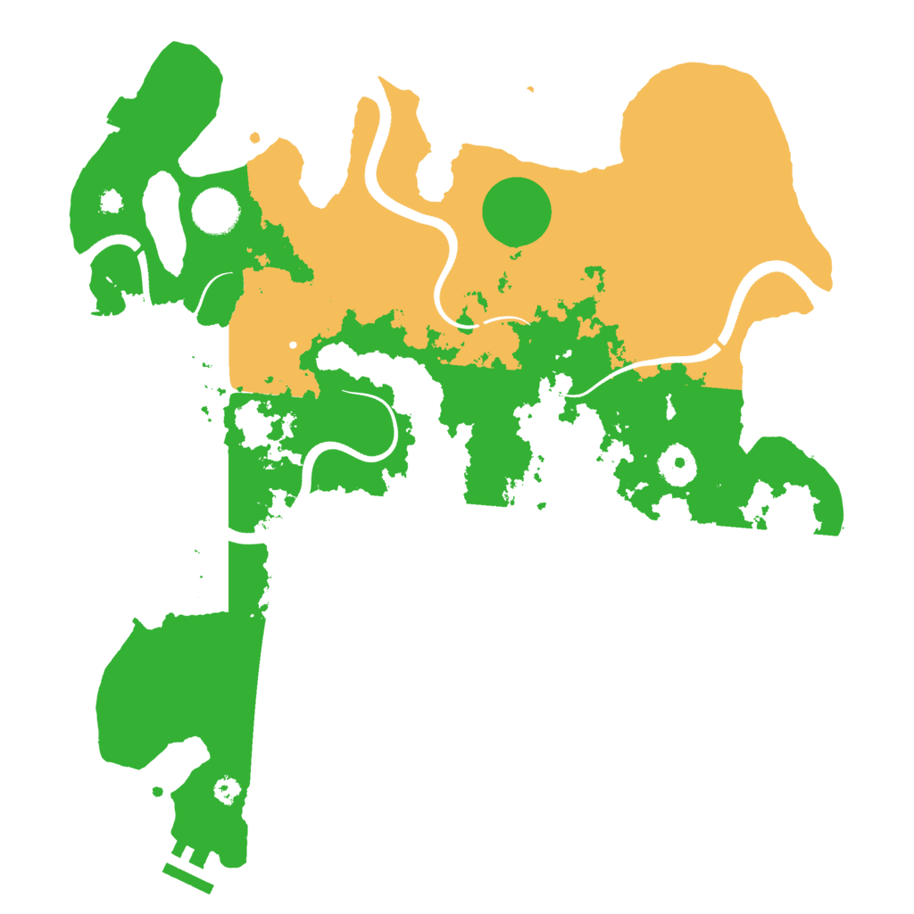 Biome Rust Map: Procedural Map, Size: 3500, Seed: 1989989014