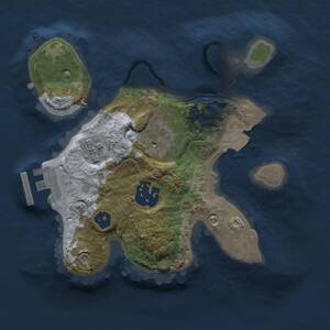 Thumbnail Rust Map: Procedural Map, Size: 2000, Seed: 350156, 5 Monuments