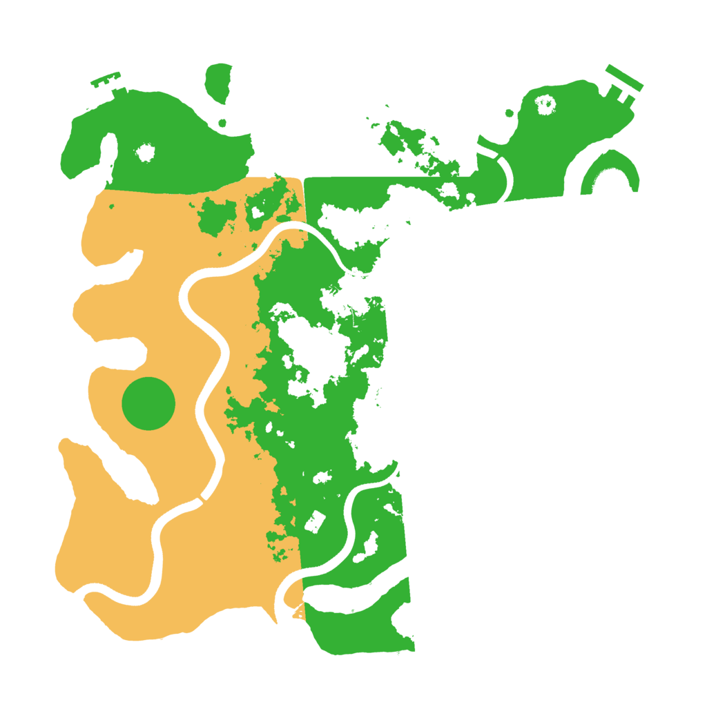 Biome Rust Map: Procedural Map, Size: 3500, Seed: 2009126892