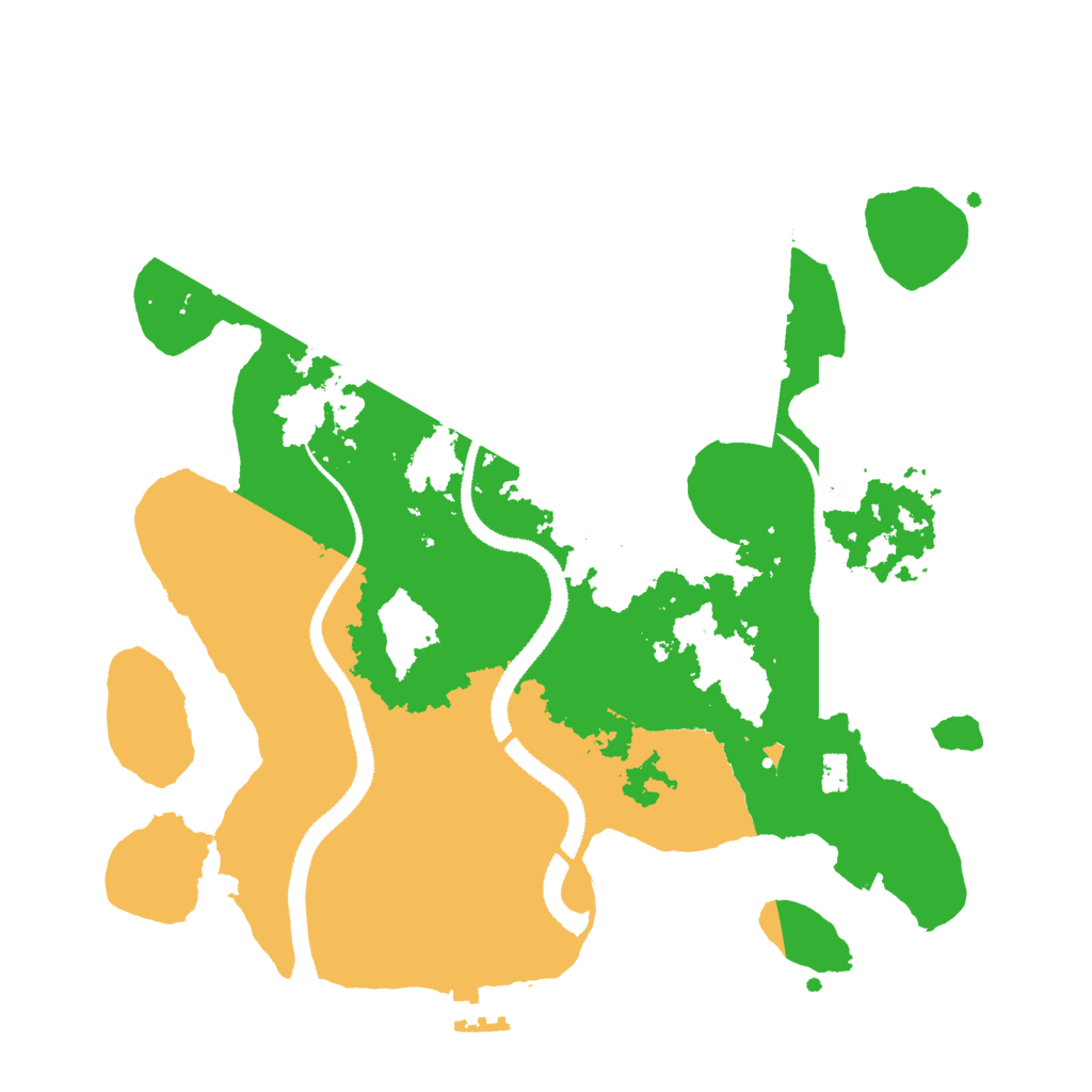 Biome Rust Map: Procedural Map, Size: 3000, Seed: 12924617