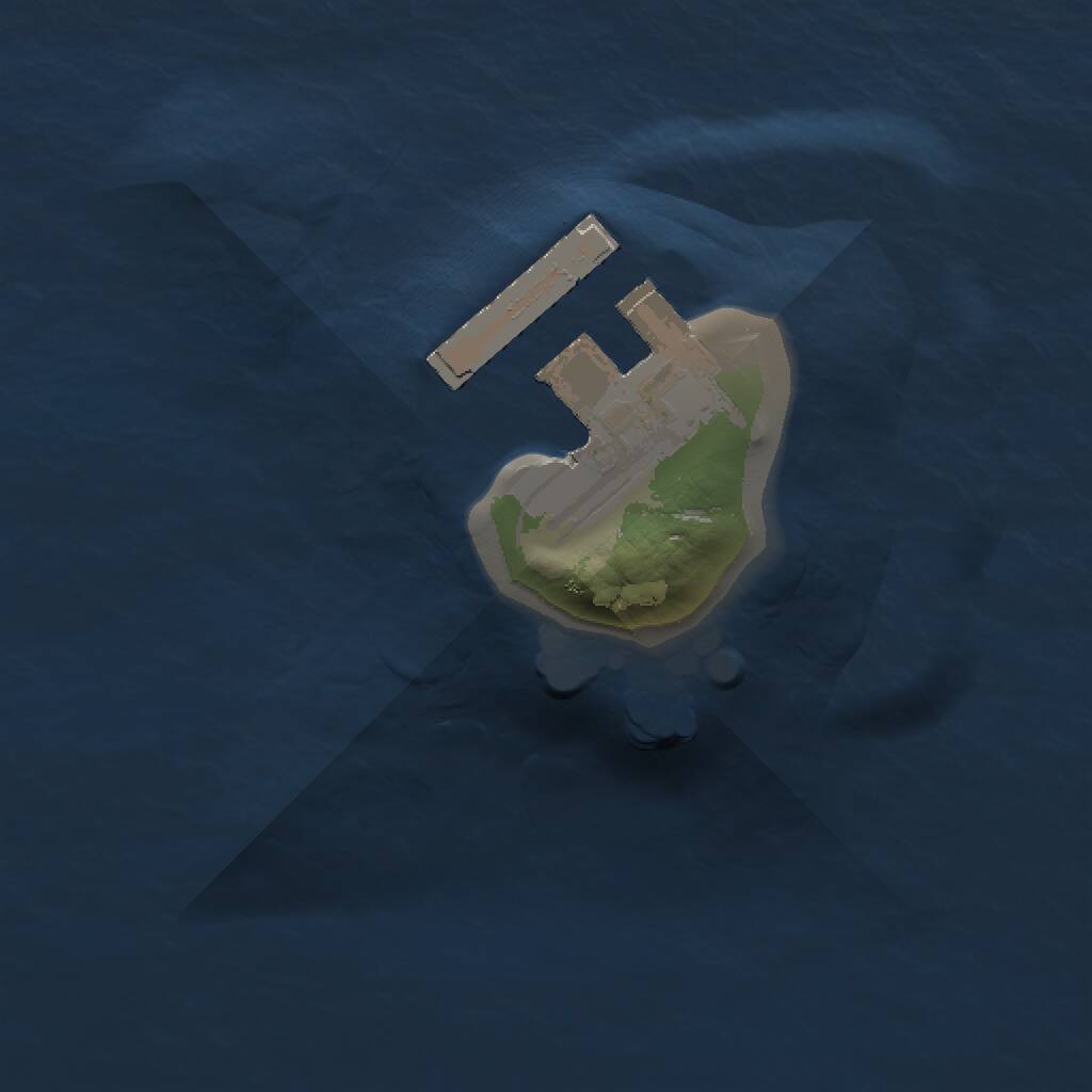 Rust Map: Procedural Map, Size: 1000, Seed: 345807600, 2 Monuments