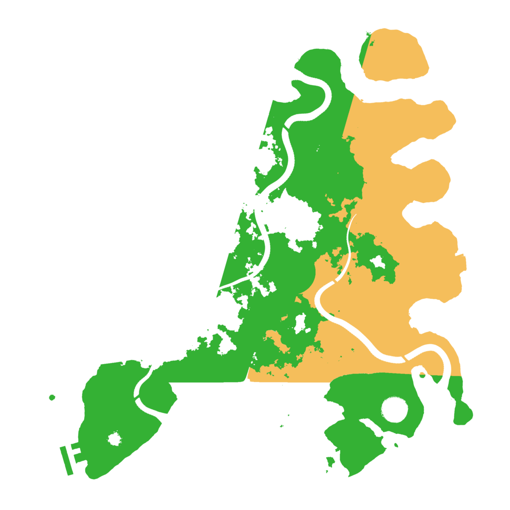 Biome Rust Map: Procedural Map, Size: 3500, Seed: 5431433