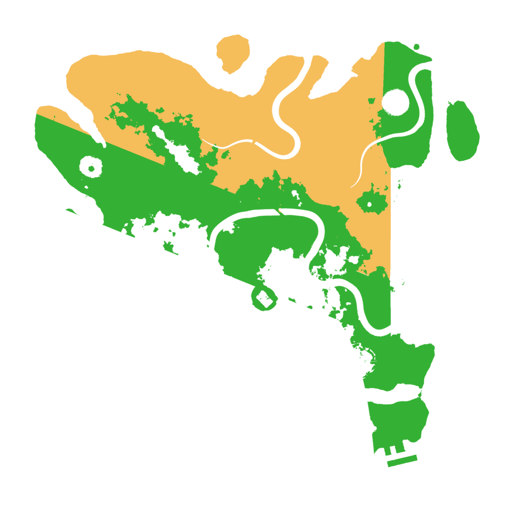 Biome Rust Map: Procedural Map, Size: 3500, Seed: 869442378