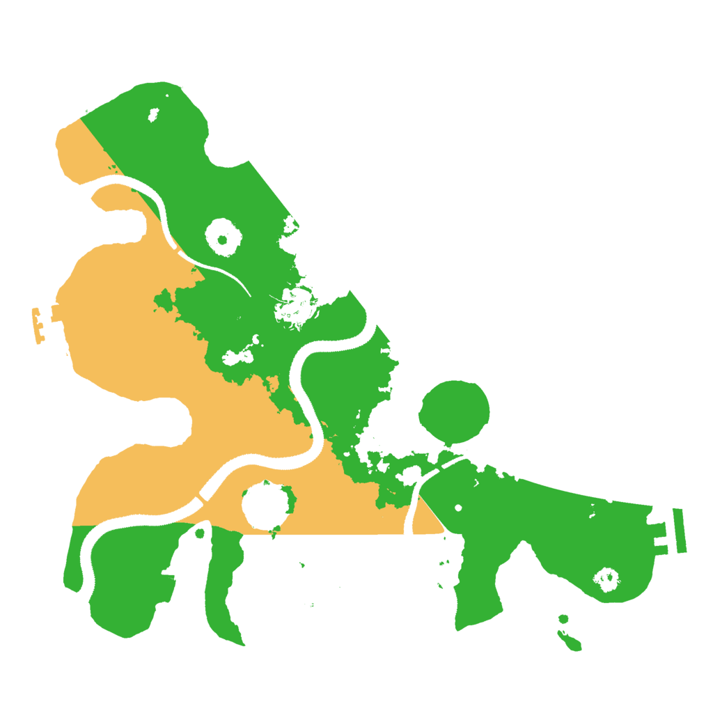 Biome Rust Map: Procedural Map, Size: 3000, Seed: 162470061