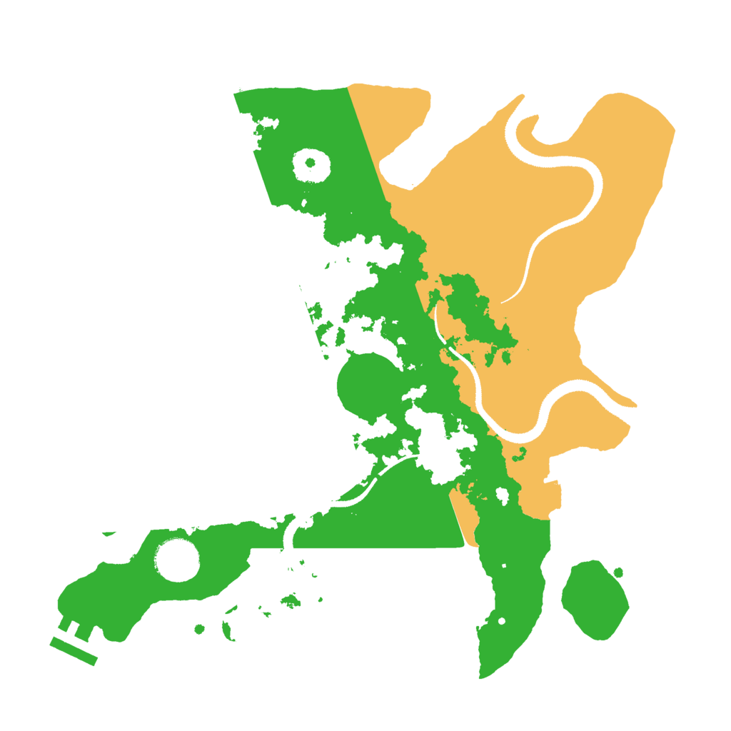 Biome Rust Map: Procedural Map, Size: 3000, Seed: 2688