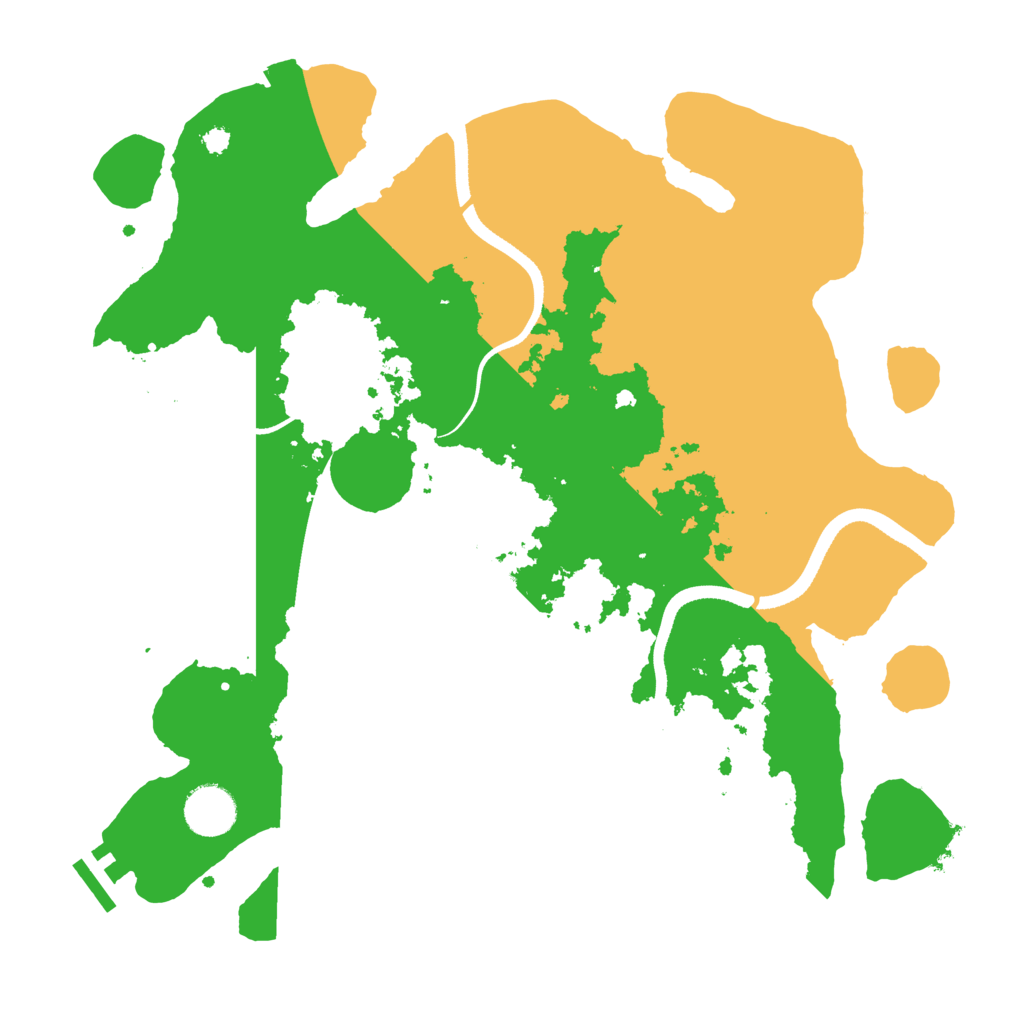 Biome Rust Map: Procedural Map, Size: 3500, Seed: 1799514197