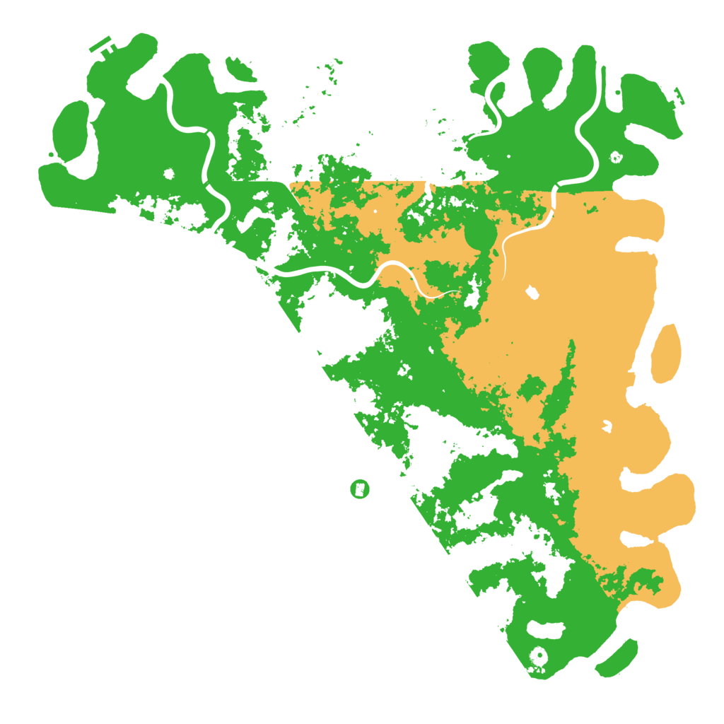Biome Rust Map: Procedural Map, Size: 6000, Seed: 1342370763