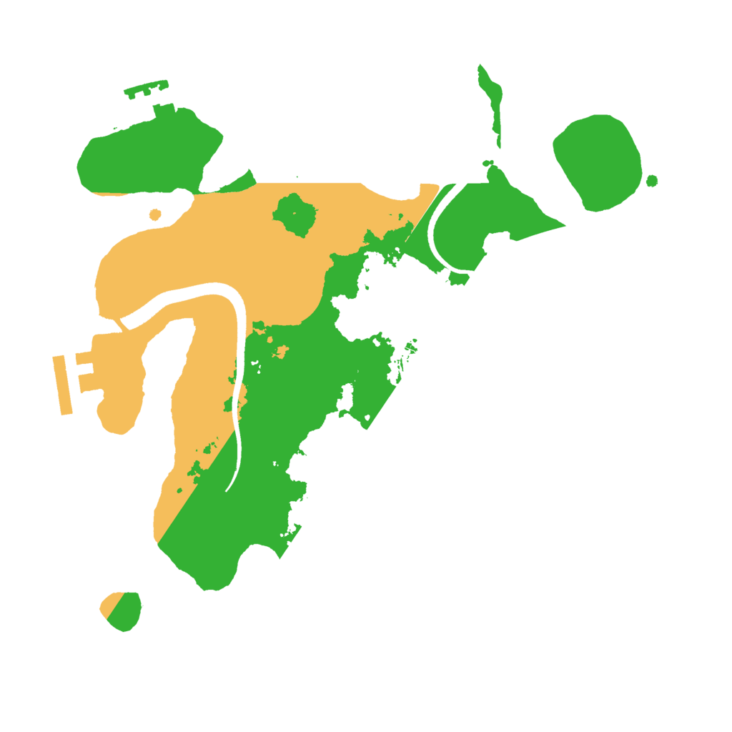 Biome Rust Map: Procedural Map, Size: 2500, Seed: 2101726370