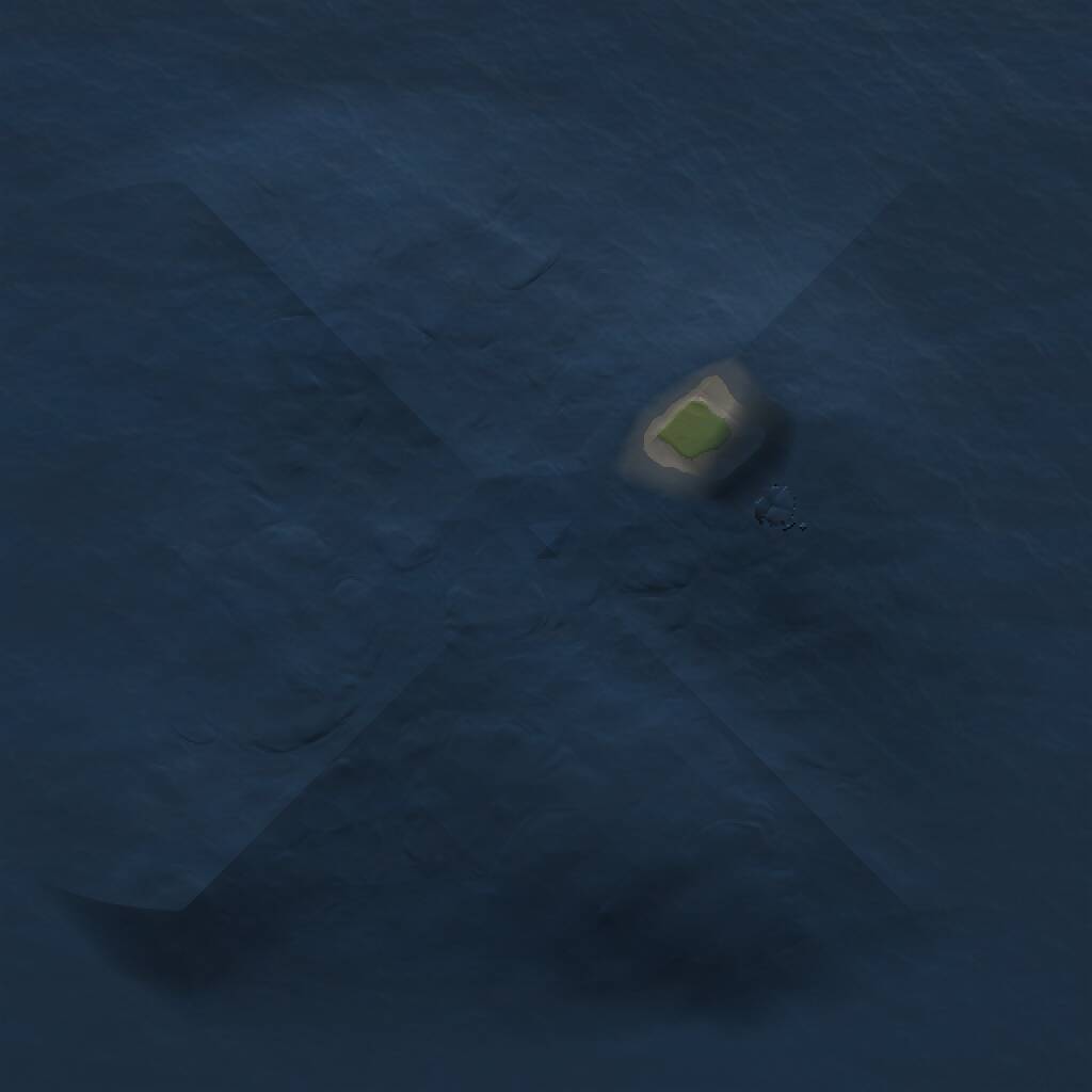 Rust Map: Procedural Map, Size: 1000, Seed: 896828745, 1 Monuments