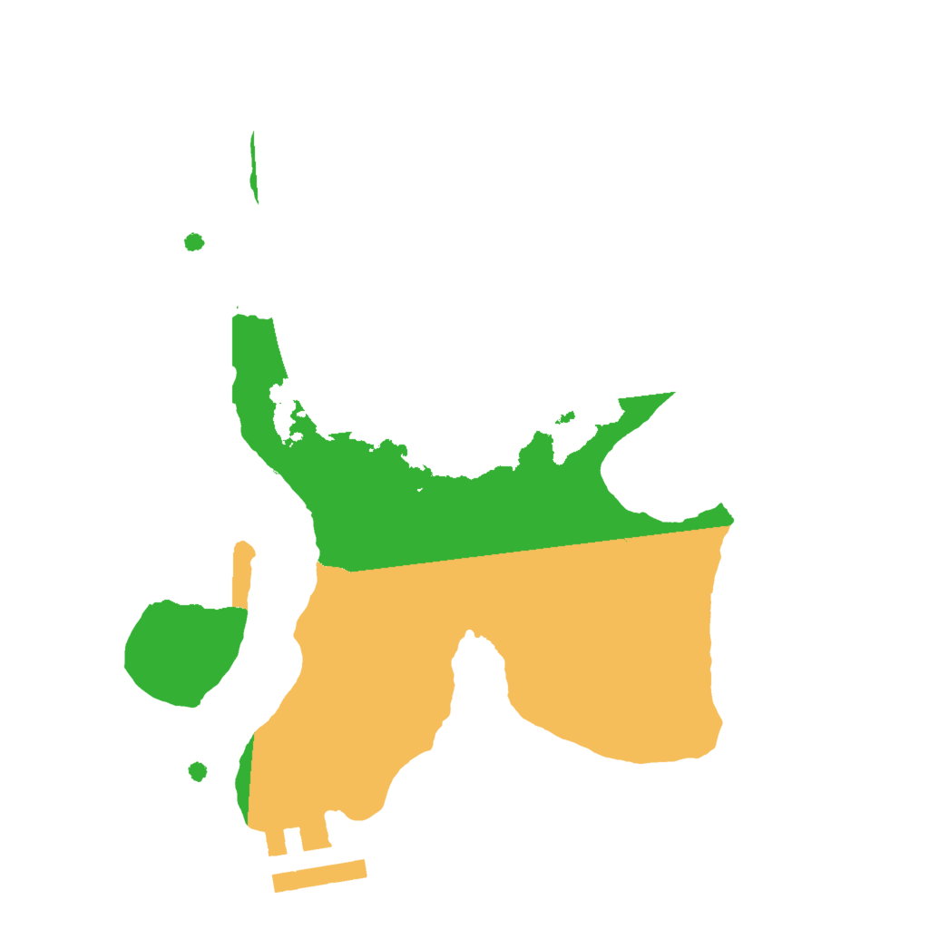 Biome Rust Map: Procedural Map, Size: 2000, Seed: 47474