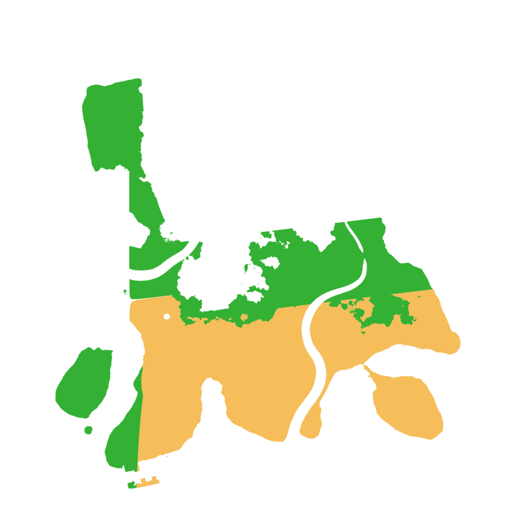 Biome Rust Map: Procedural Map, Size: 2500, Seed: 47474