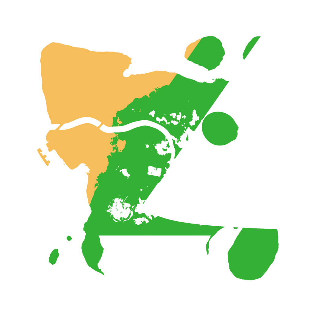 Biome Rust Map: Procedural Map, Size: 2500, Seed: 1668784368