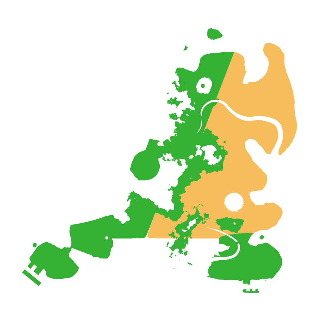 Biome Rust Map: Procedural Map, Size: 3000, Seed: 12881