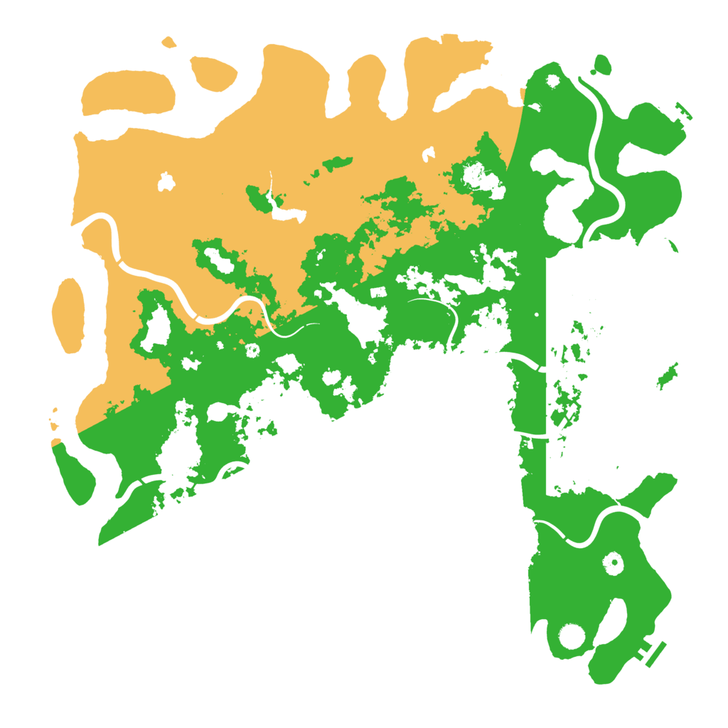 Biome Rust Map: Procedural Map, Size: 5000, Seed: 1255655995