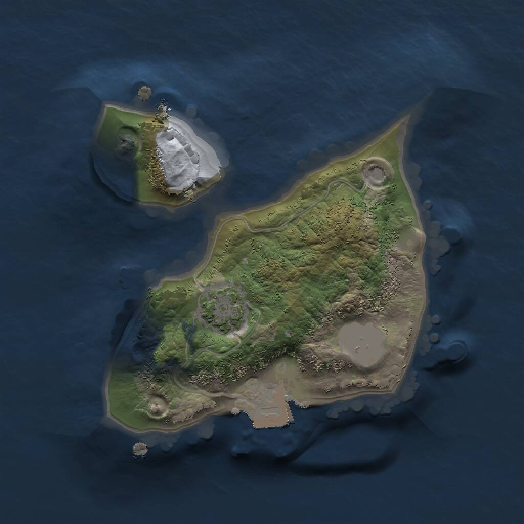 Rust Map: Procedural Map, Size: 1500, Seed: 242354252, 2 Monuments