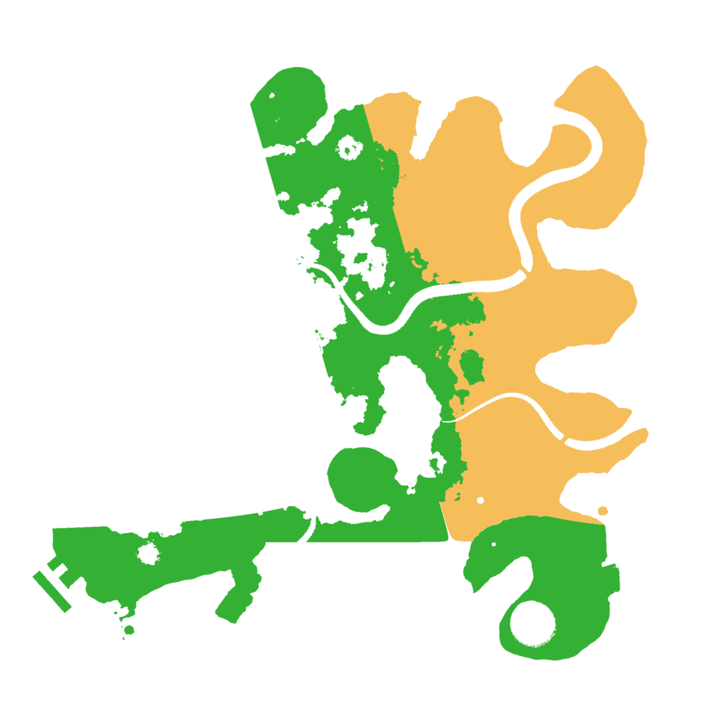 Biome Rust Map: Procedural Map, Size: 3000, Seed: 1761185681